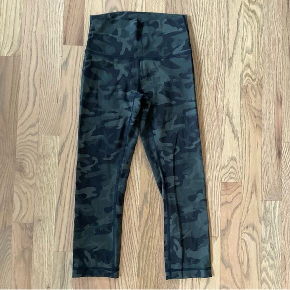 Lululemon Align Crop 21” Incognito Camo Multi Green - Picture 9 of 11